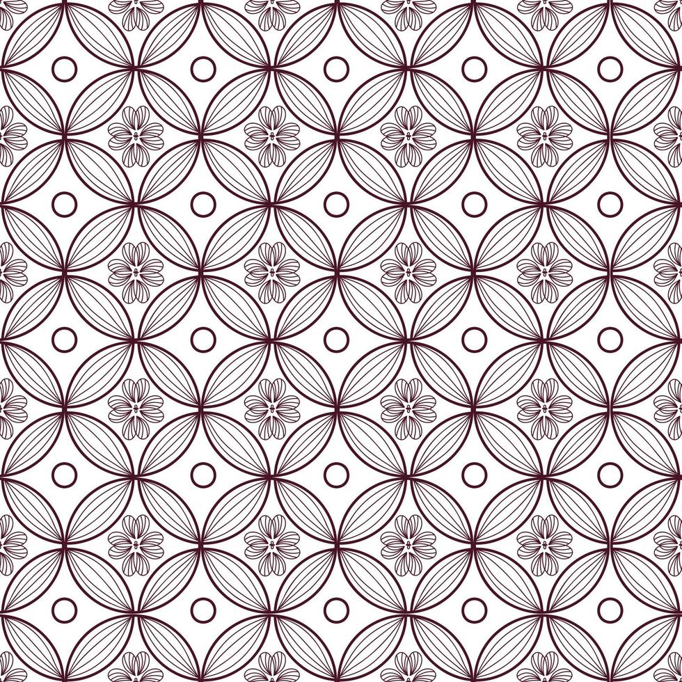 modern Javaans batik Kawung naadloos patroon vector
