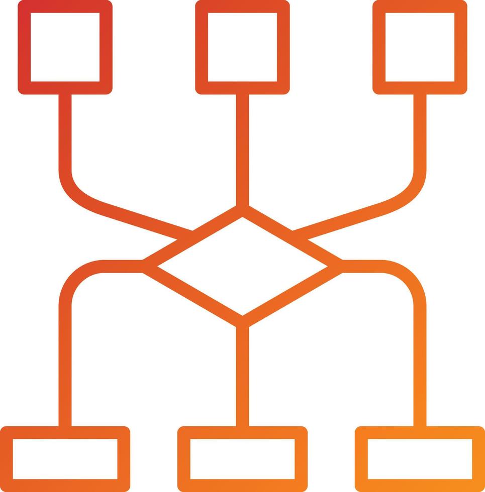 stroomdiagram pictogramstijl vector