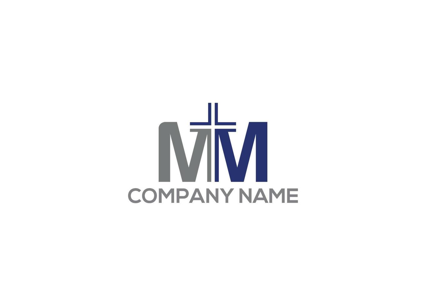 mtm logo vector ontwerpsjabloon met witte achtergrond