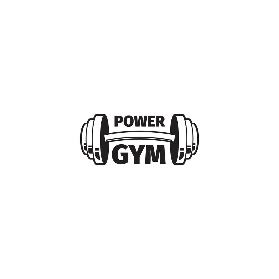 power gym logo ontwerp vector