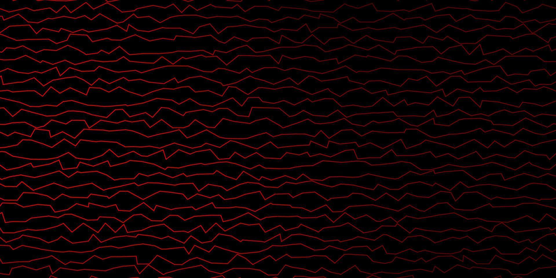 donkerrood vectorpatroon met lijnen. vector