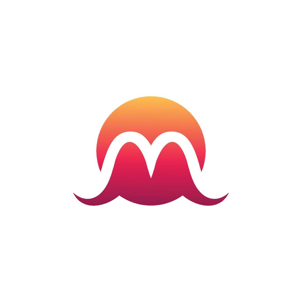 letter m logo vector afbeelding