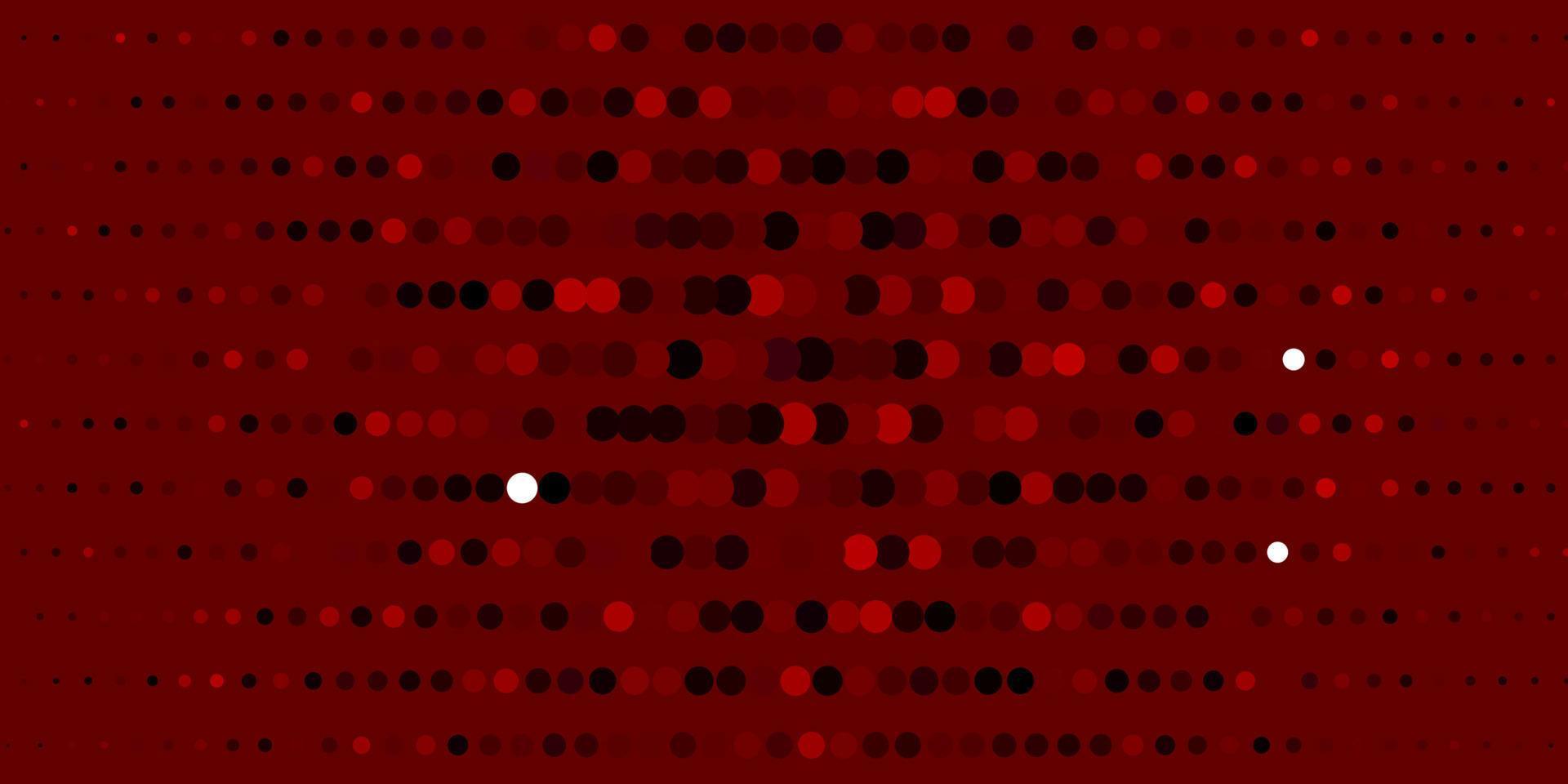 donkerrode vector achtergrond met cirkels.