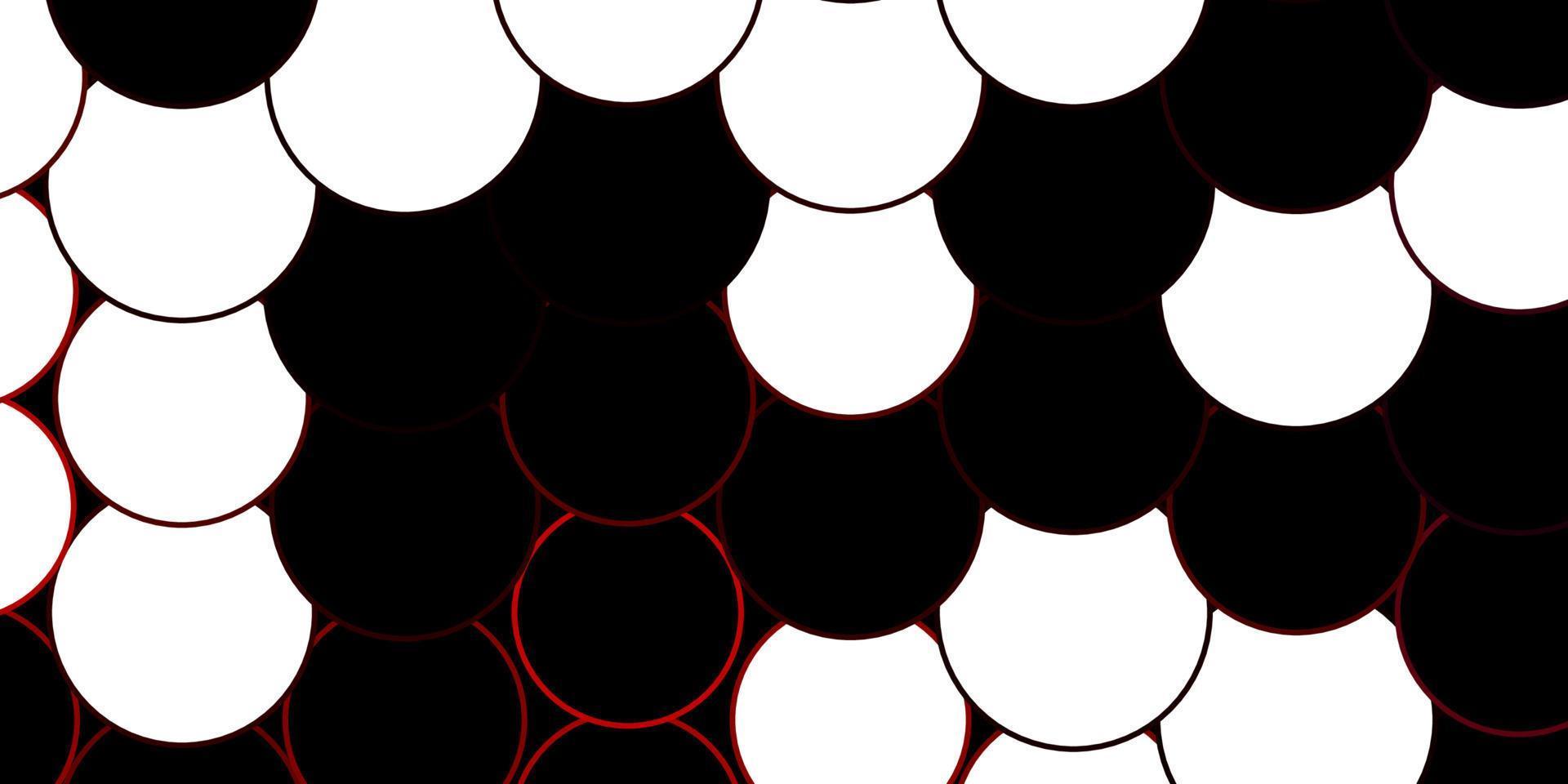 donkerrode vector achtergrond met cirkels.