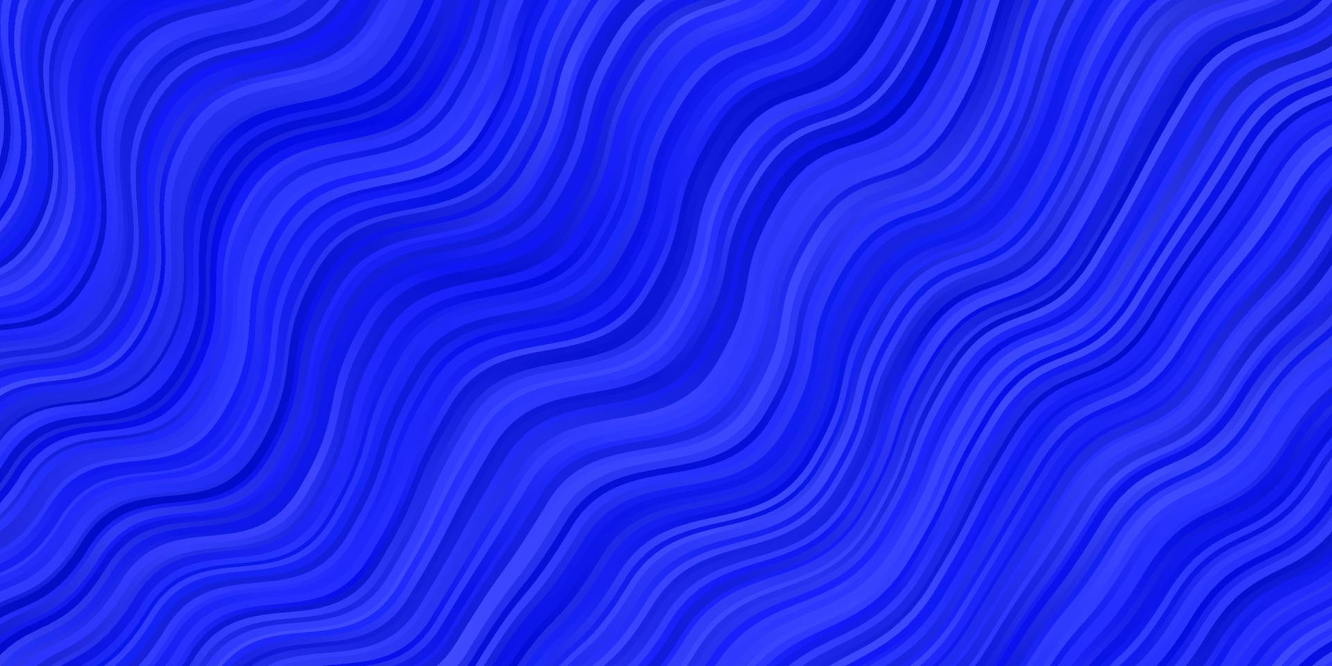 donkerblauw vectorpatroon met krommen. vector