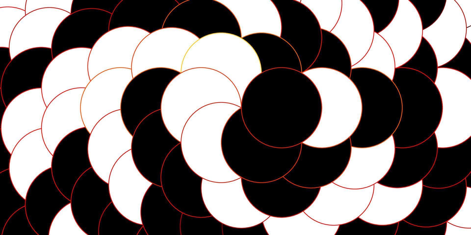 donkeroranje vector sjabloon met cirkels.