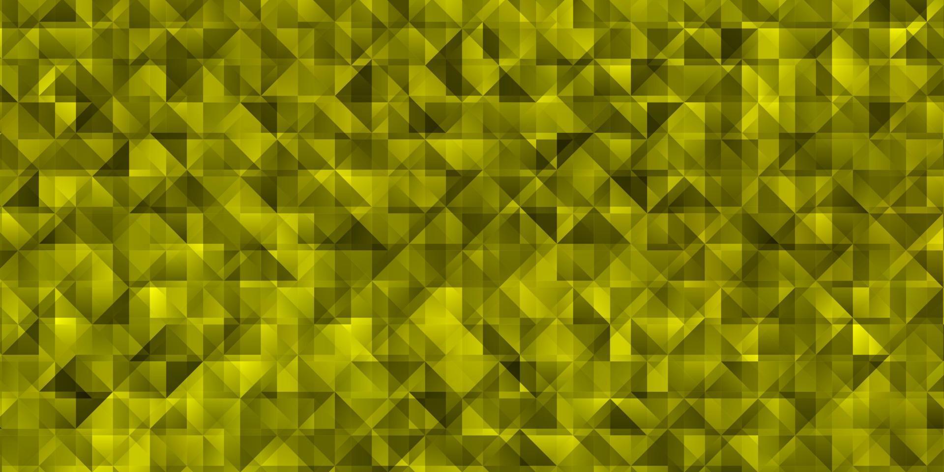 lichtgele vectorlay-out met lijnen, driehoeken. vector