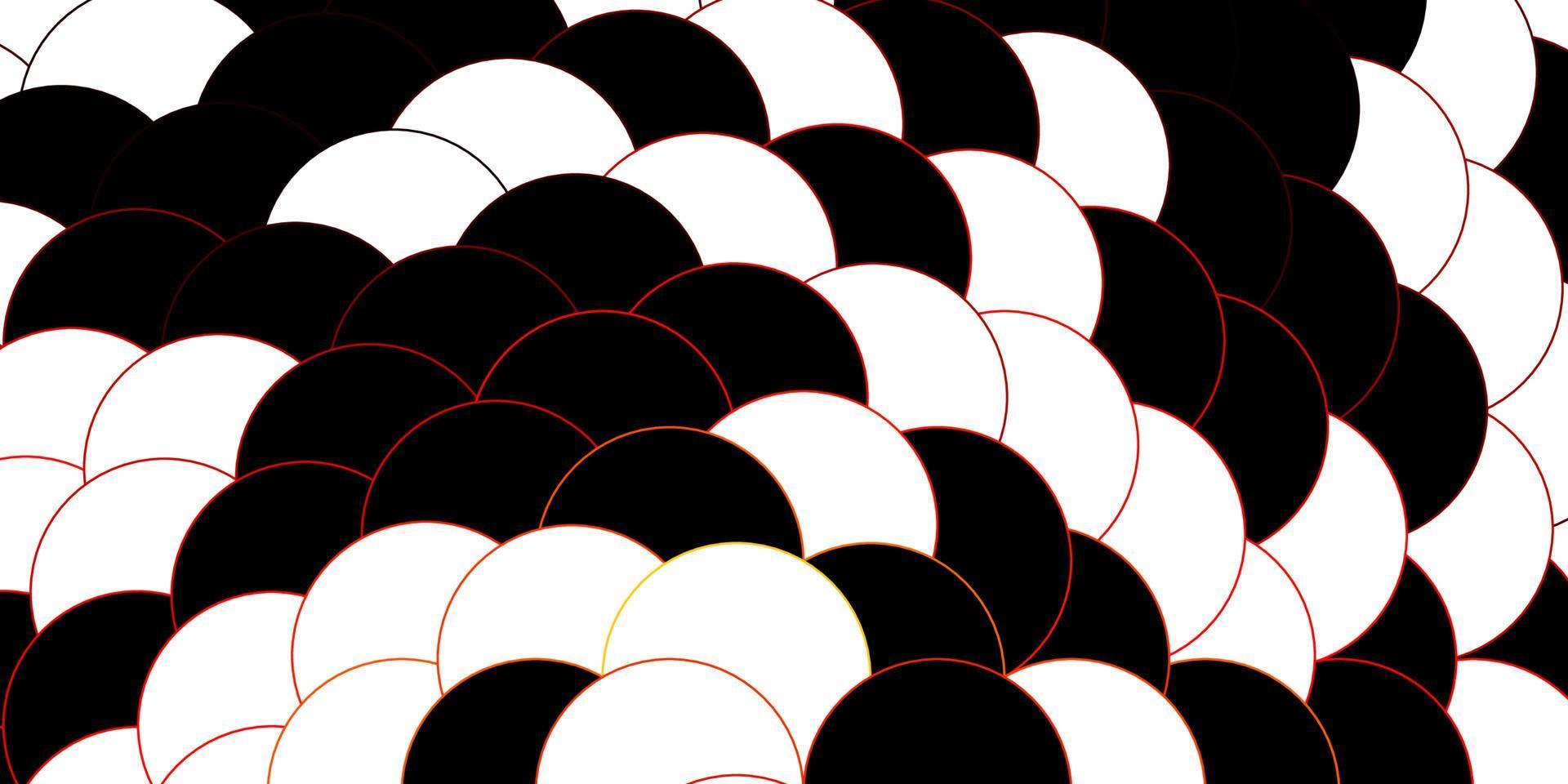 donkeroranje vector sjabloon met cirkels.
