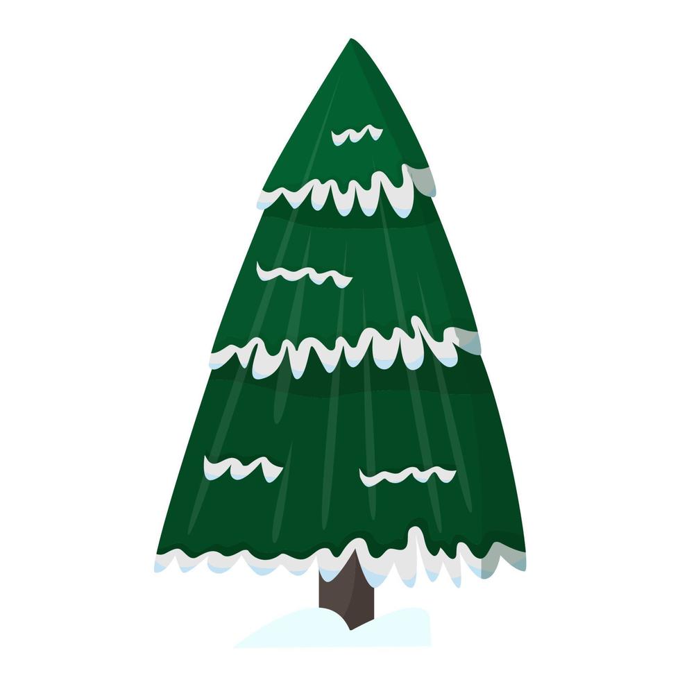 kerstboom geïsoleerd op witte achtergrond vector
