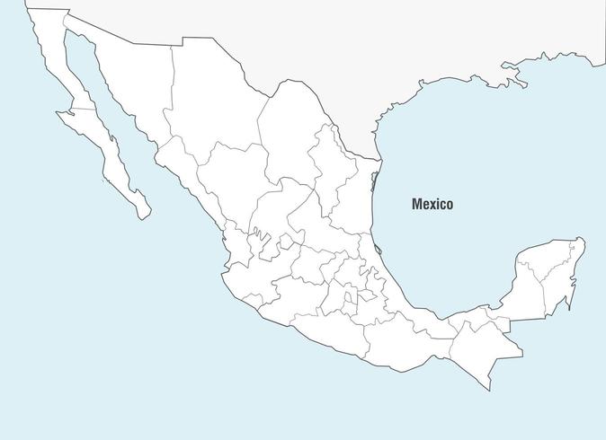 Mexico Kaart Vector