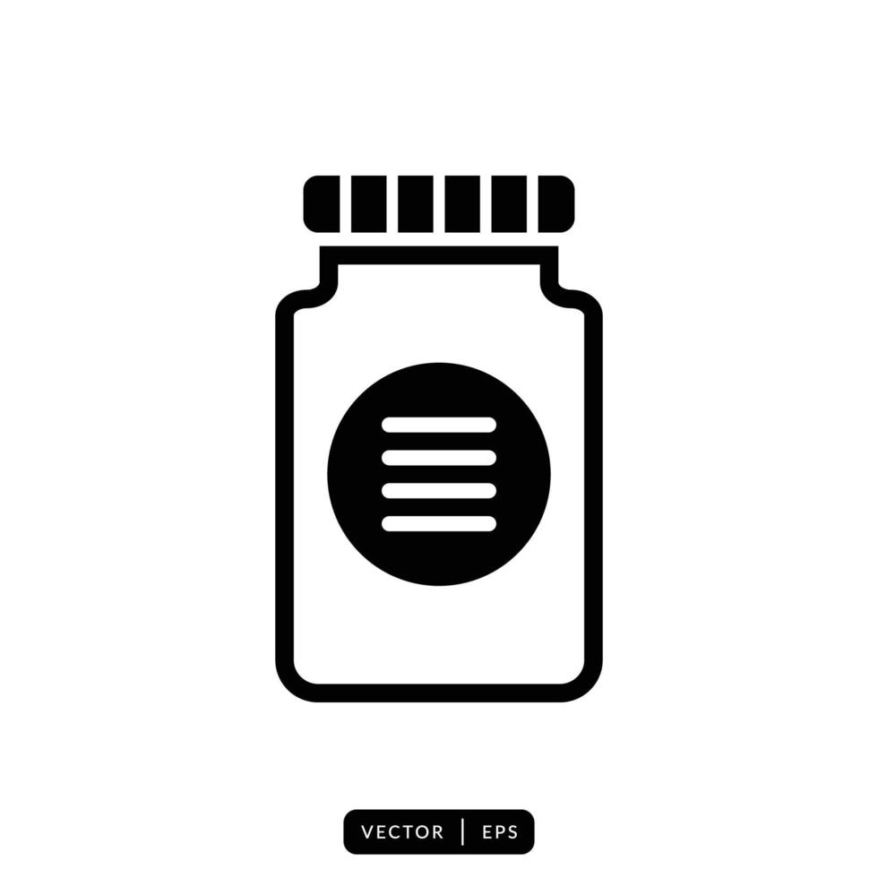 medische fles pictogram vector - teken of symbool