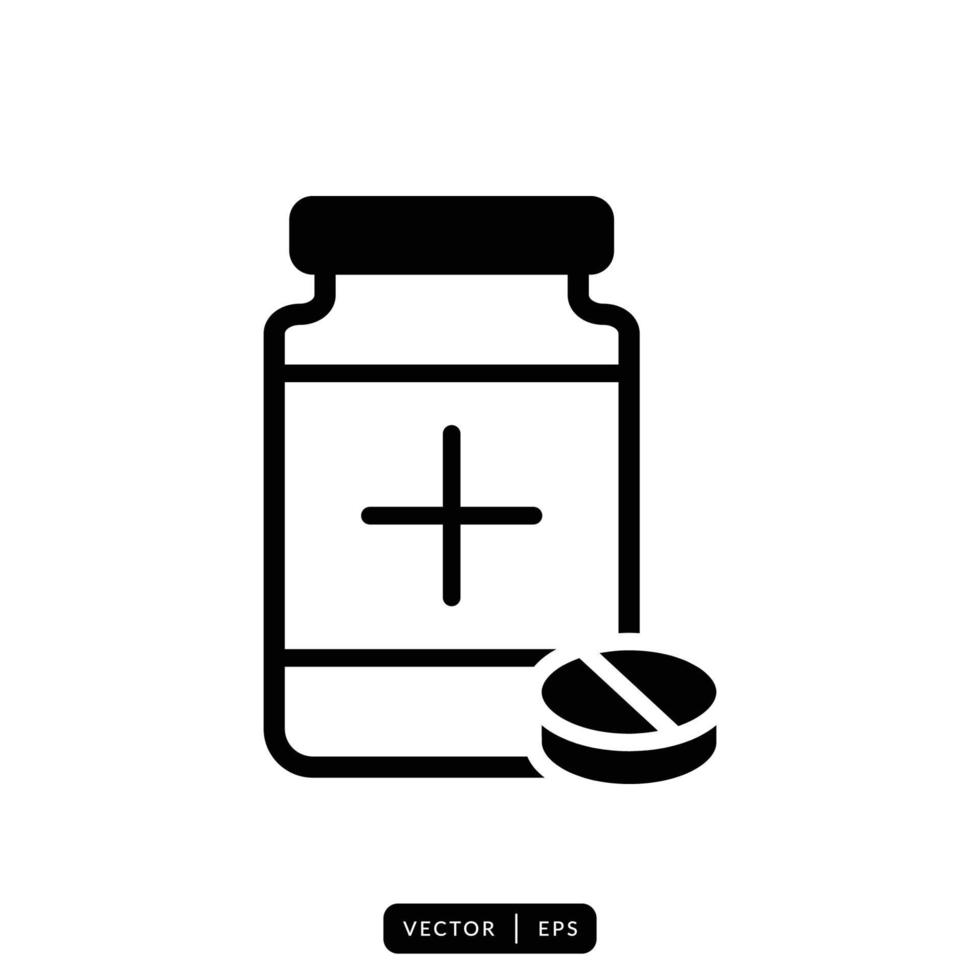 medische fles pictogram vector - teken of symbool