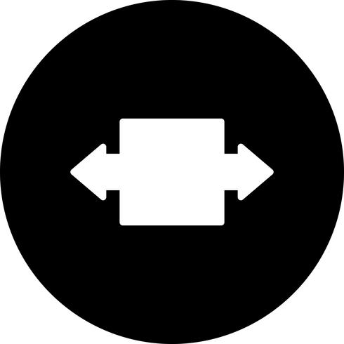 Vector dubbele pijl pictogram