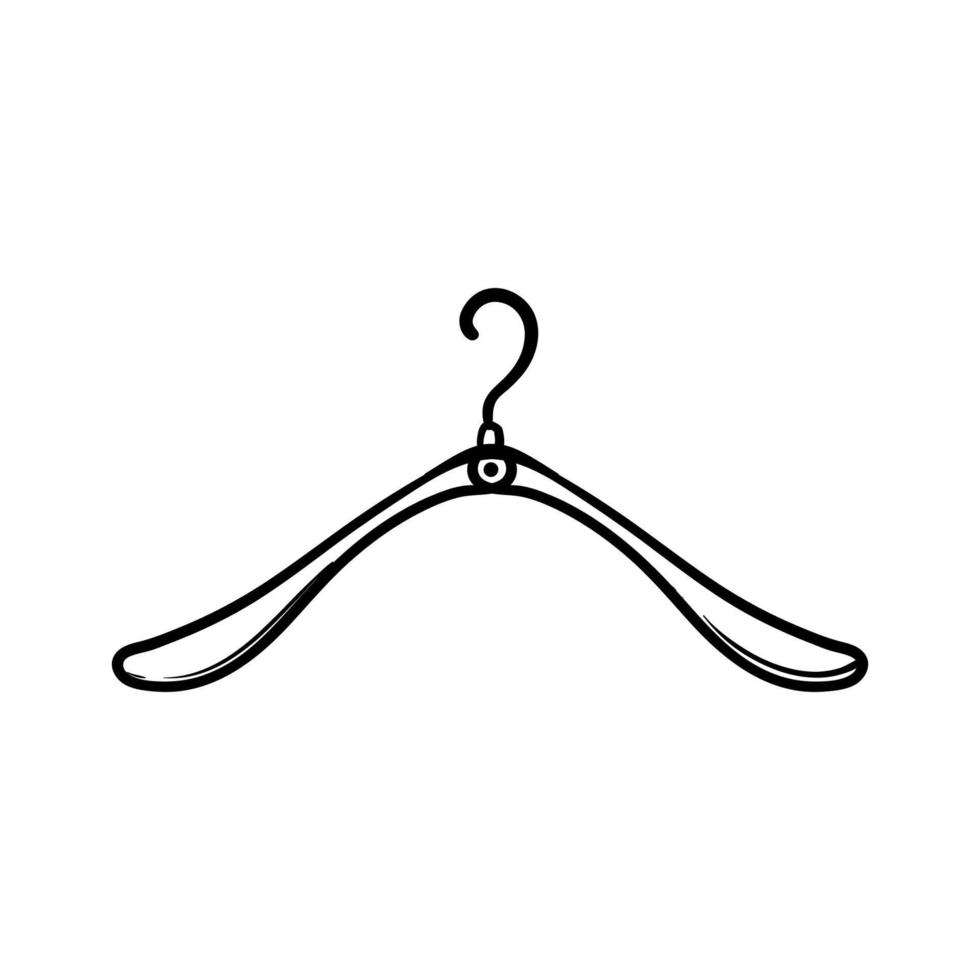 hand getrokken pak hanger pictogram illustratie vector doodle