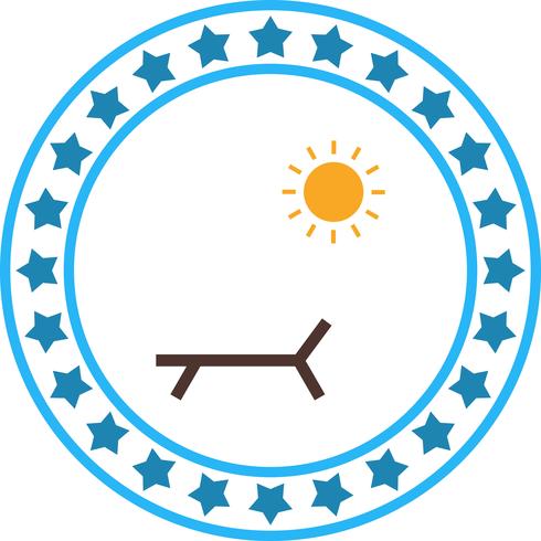 Vector Sunny Beach pictogram