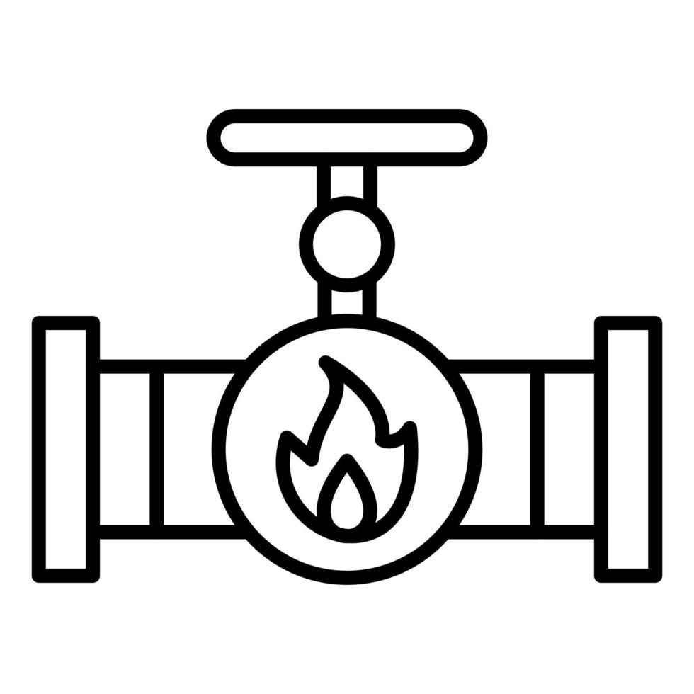 pictogram gasleiding vector