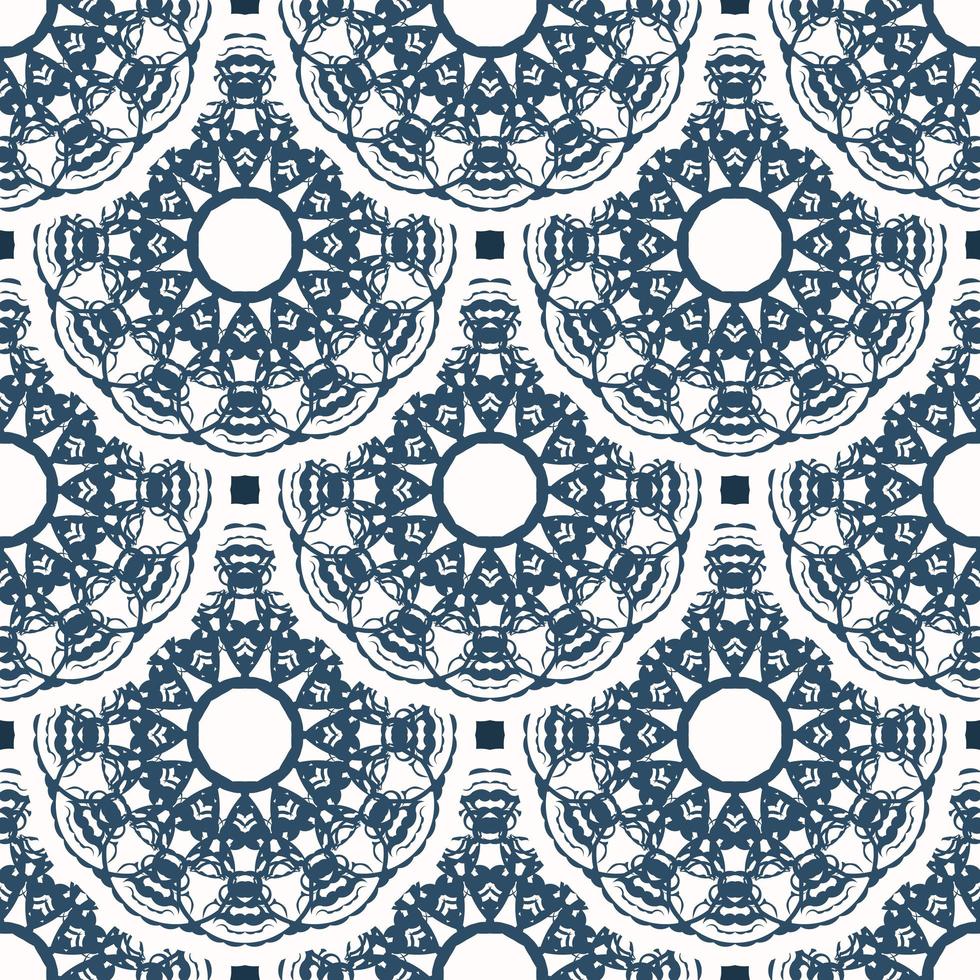 luxe naadloos patroon met monogrammen. achtergrond met witte en blauwe kleur. goed voor behang. sluier illustratie. vector