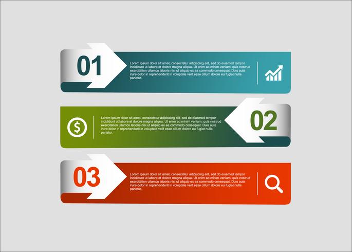 Infographic moderne creatieve vectorbanners vector