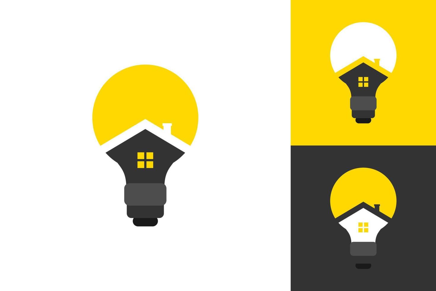 illustratie vectorafbeelding van lamp huis logo. perfect te gebruiken voor technologiebedrijf vector