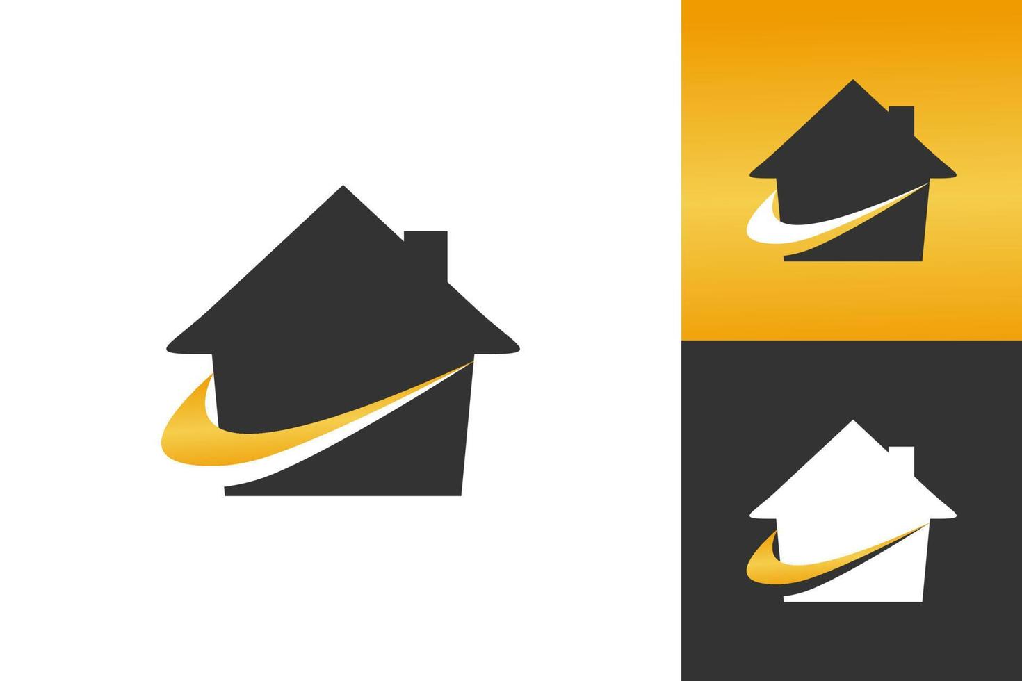 illustratie vectorafbeelding van gegarandeerd huis logo. perfect te gebruiken voor technologiebedrijf vector