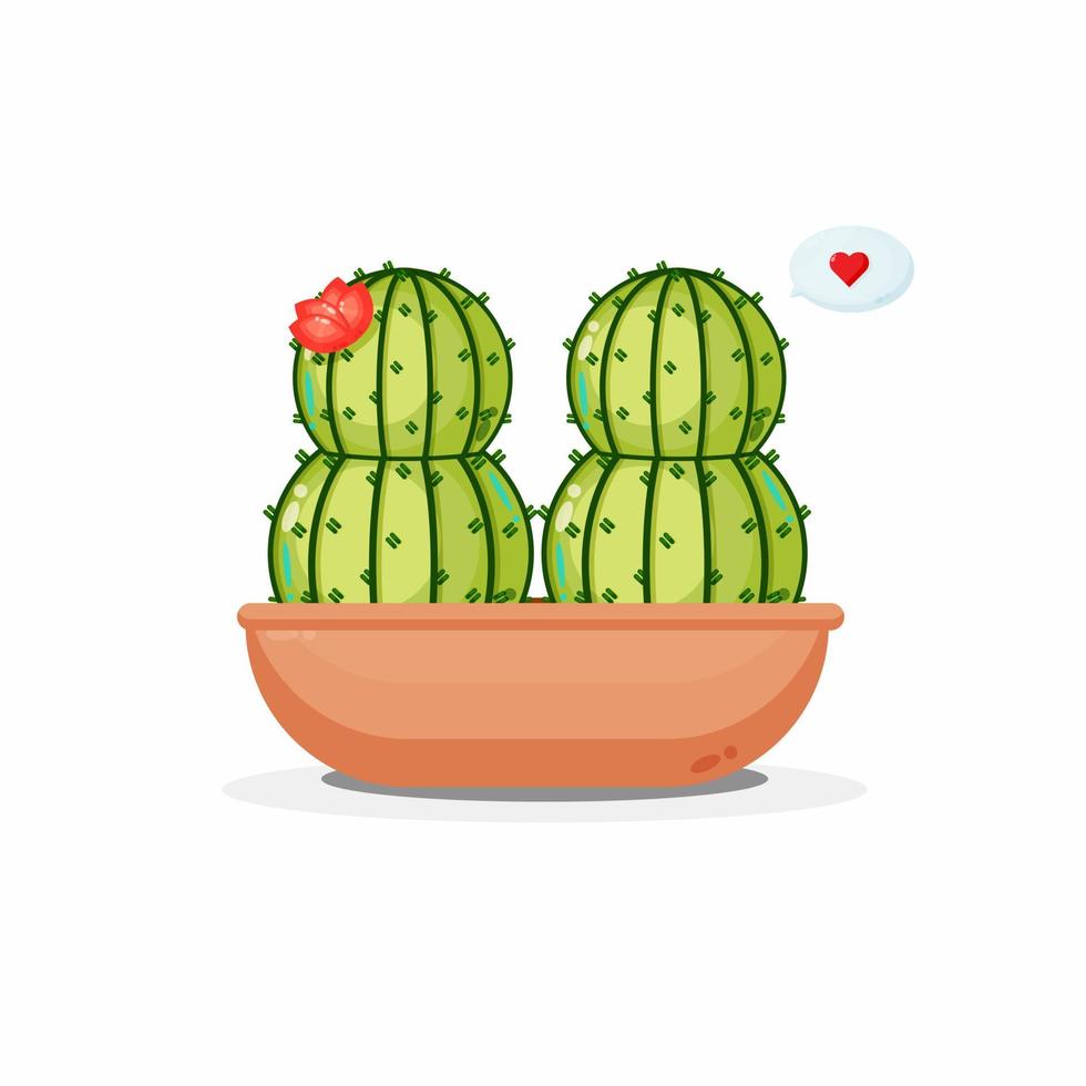 cactus plant ontwerp in pot vector