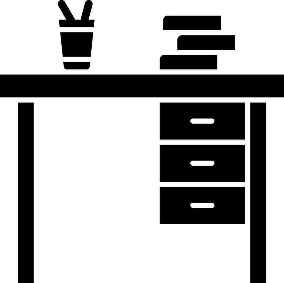 pictogramstijl bureau vector