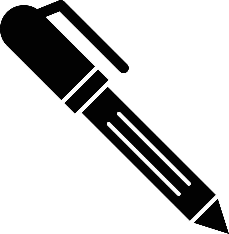 pen pictogramstijl vector