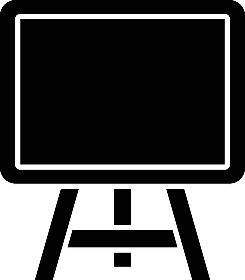 schoolbord pictogramstijl vector