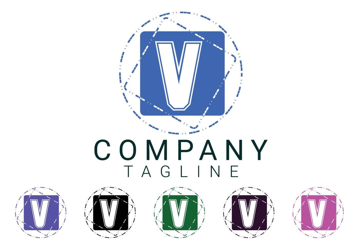 v letter nieuw logo en pictogramontwerp vector