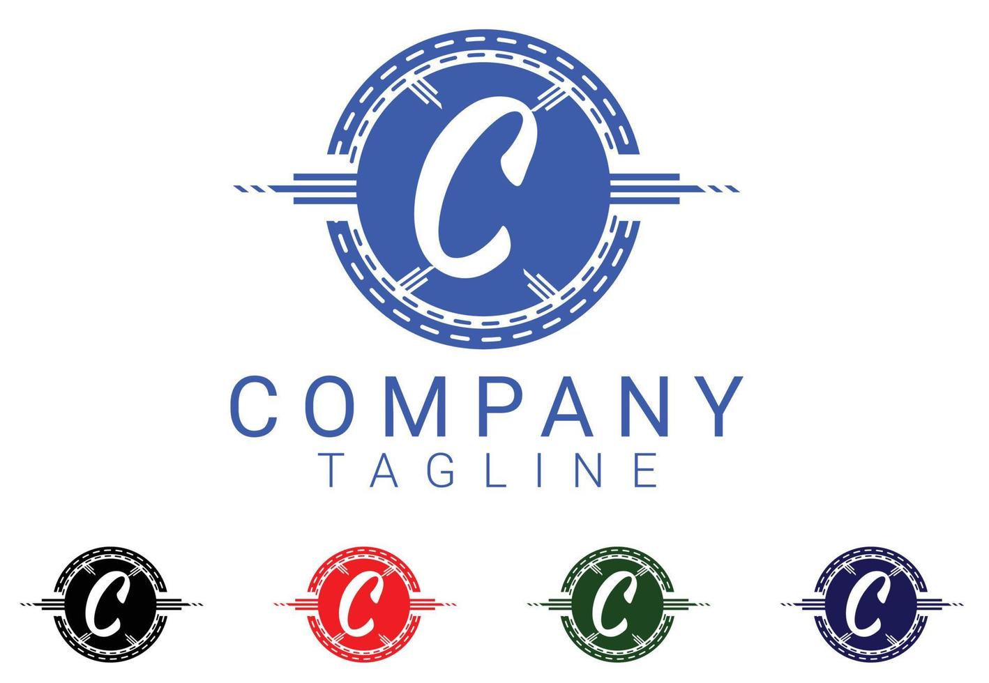 c letter nieuw logo en pictogramontwerp vector