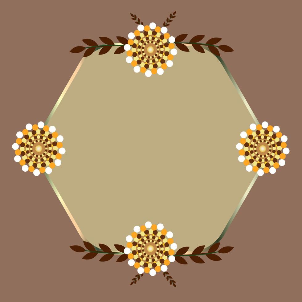 gekleurde bloemen frame vector