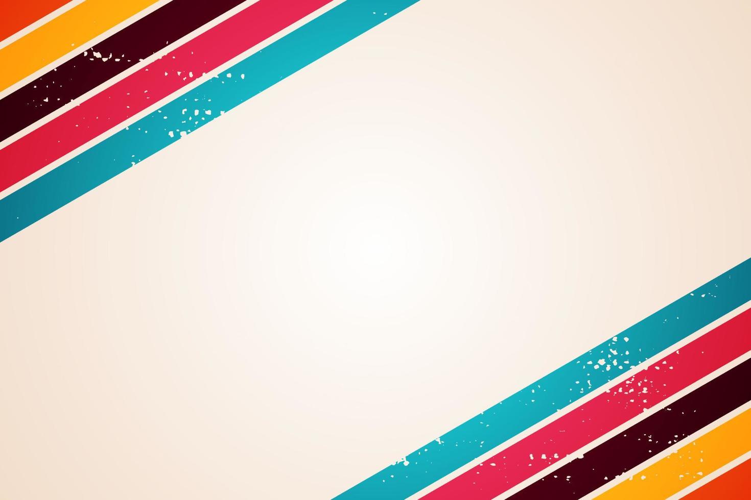 retro abstracte achtergrond vector, vintage geometrische strepen ontwerp, eenvoudige kleurrijke lijnen klassieke grunge wallpaper vector