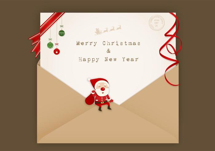 Santa mail vector