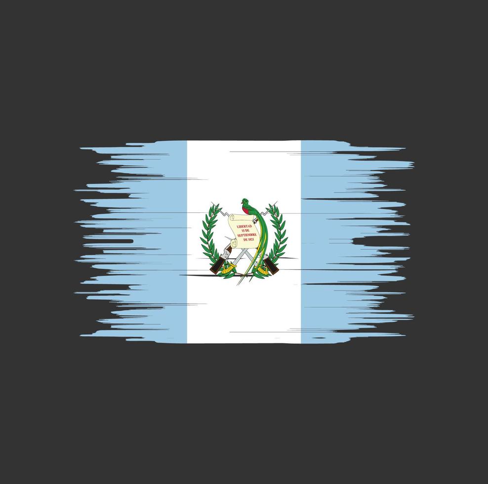guatemala vlag penseelstreek. nationale vlag vector