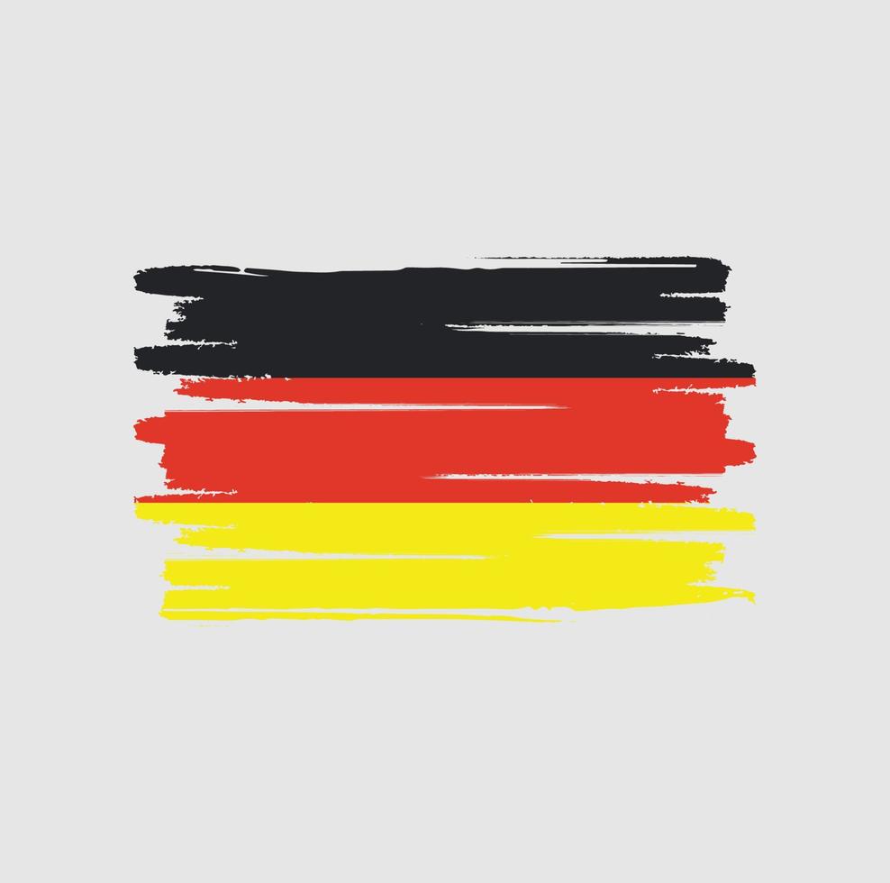 duitse vlag penseelstreken vector