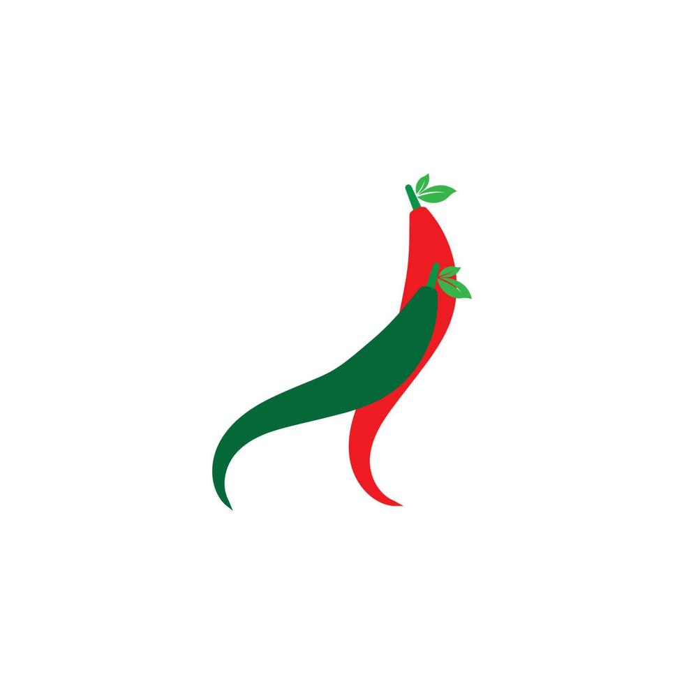 rode hete natuurlijke chili pictogram vectorillustratie vector