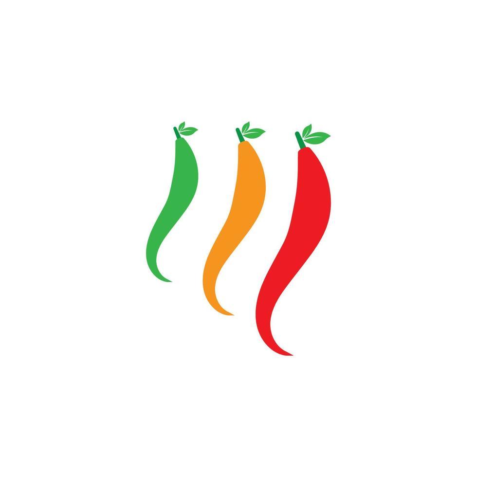 rode hete natuurlijke chili pictogram vectorillustratie vector