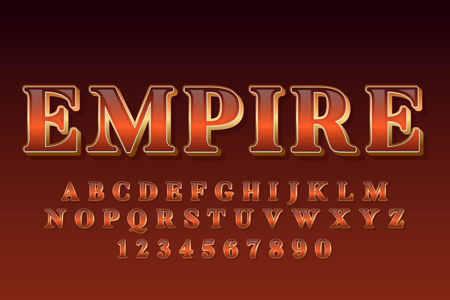 decoratieve koninkrijk lettertype en alfabet vector