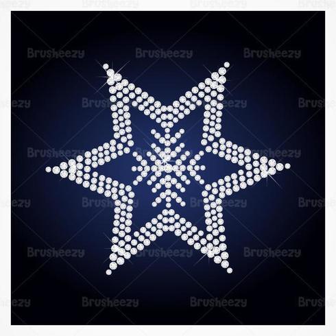 Diamond Studded Star Vector Achtergrond