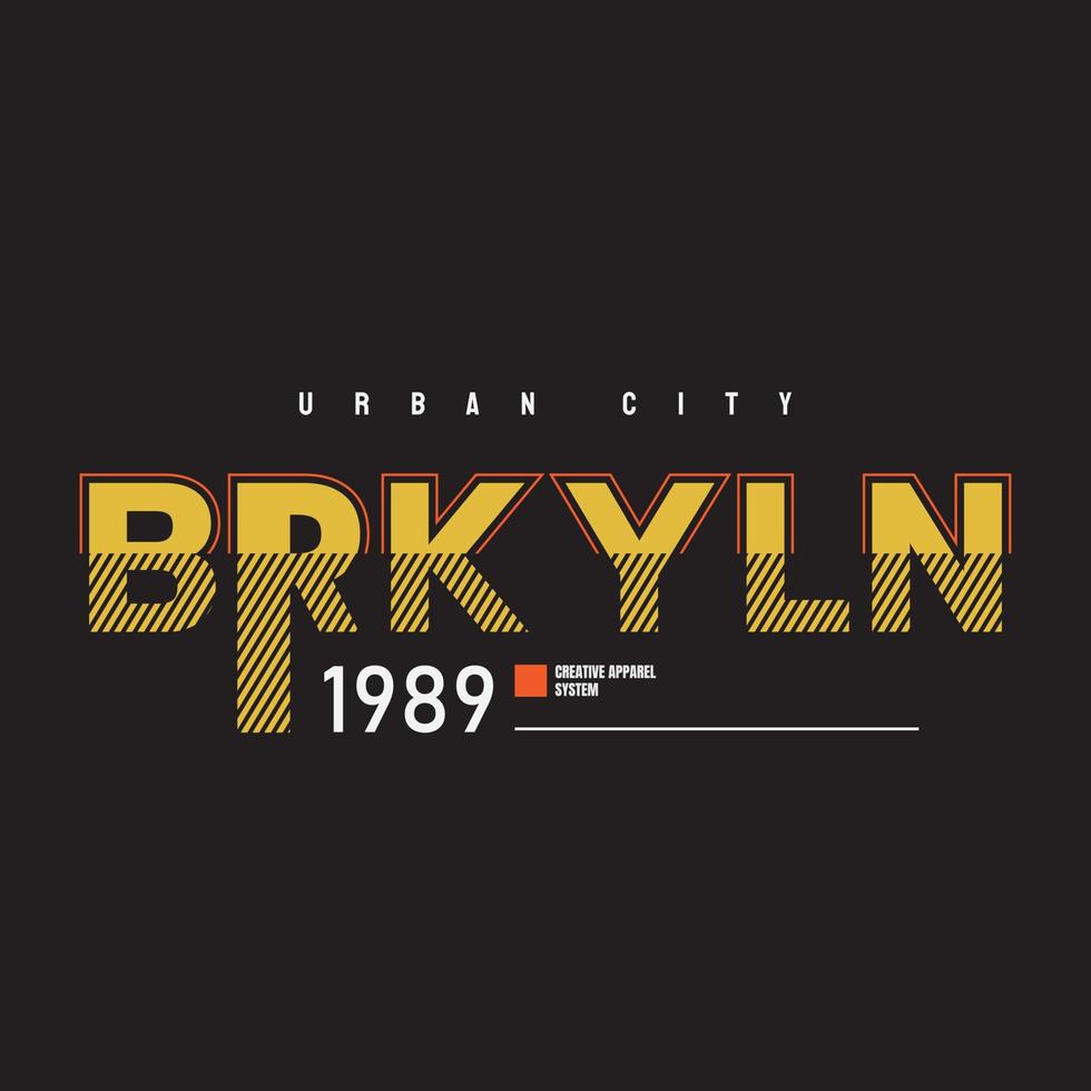 Brooklyn illustratie typografie. perfect voor het ontwerpen van een t-shirt vector