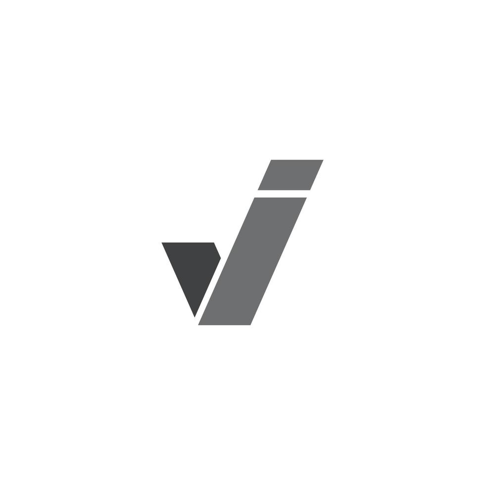 j financieel en zakelijk advies logo grafisch ontwerp. vector
