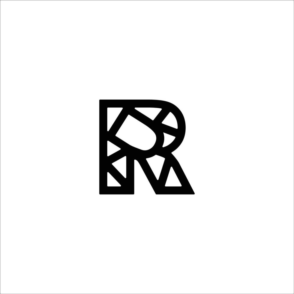 r-logo afbeelding voor bedrijf. vector