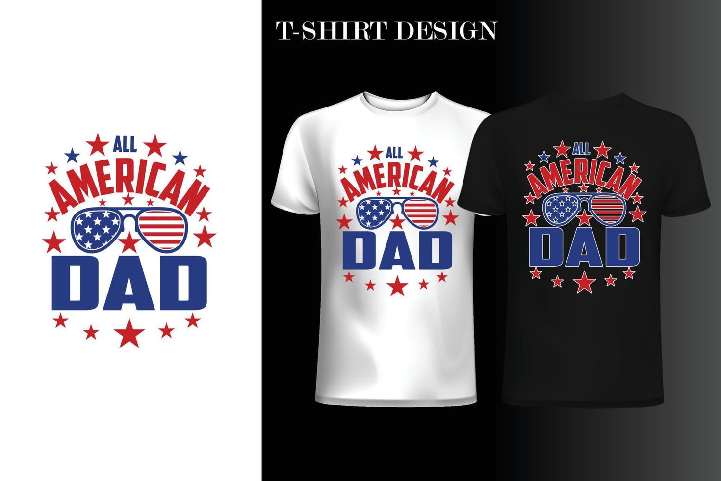 4 juli usa vlag t-shirt design. Amerikaanse onafhankelijke citaten t-shirt design. t-shirtontwerp met Amerikaanse vlag vector