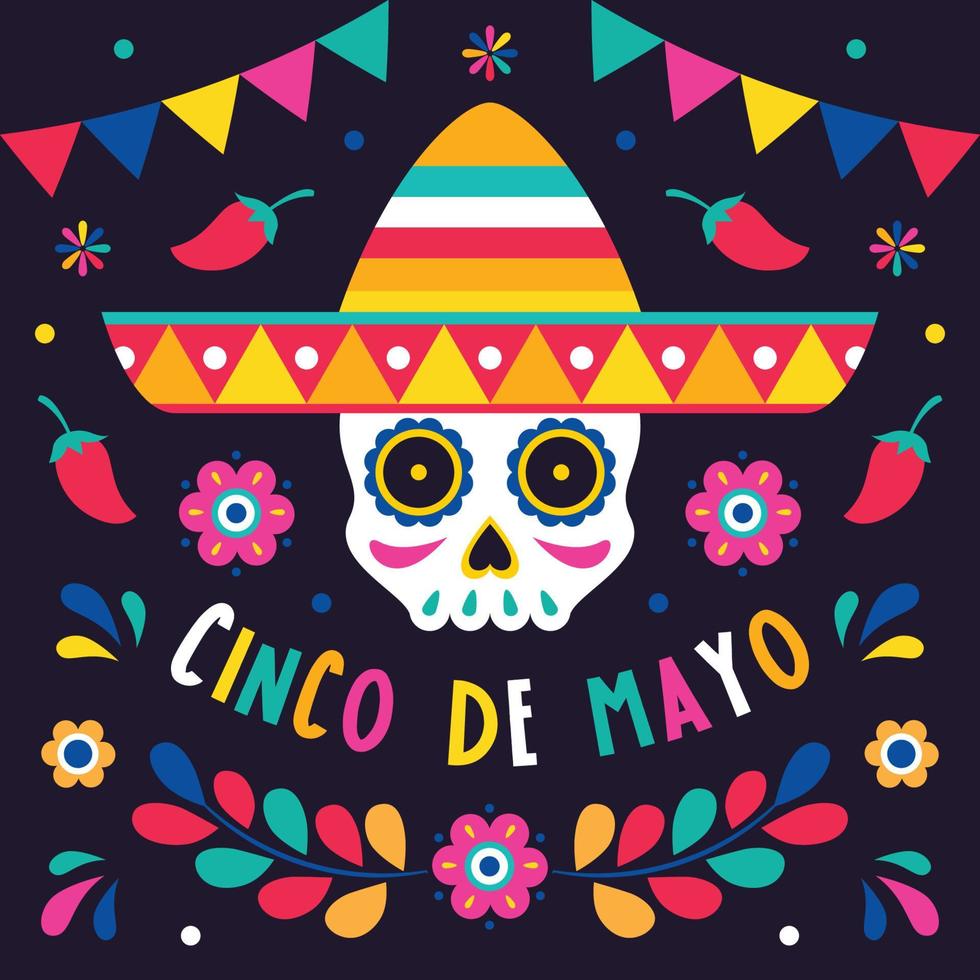 cinco de mayo festivalconcept vector