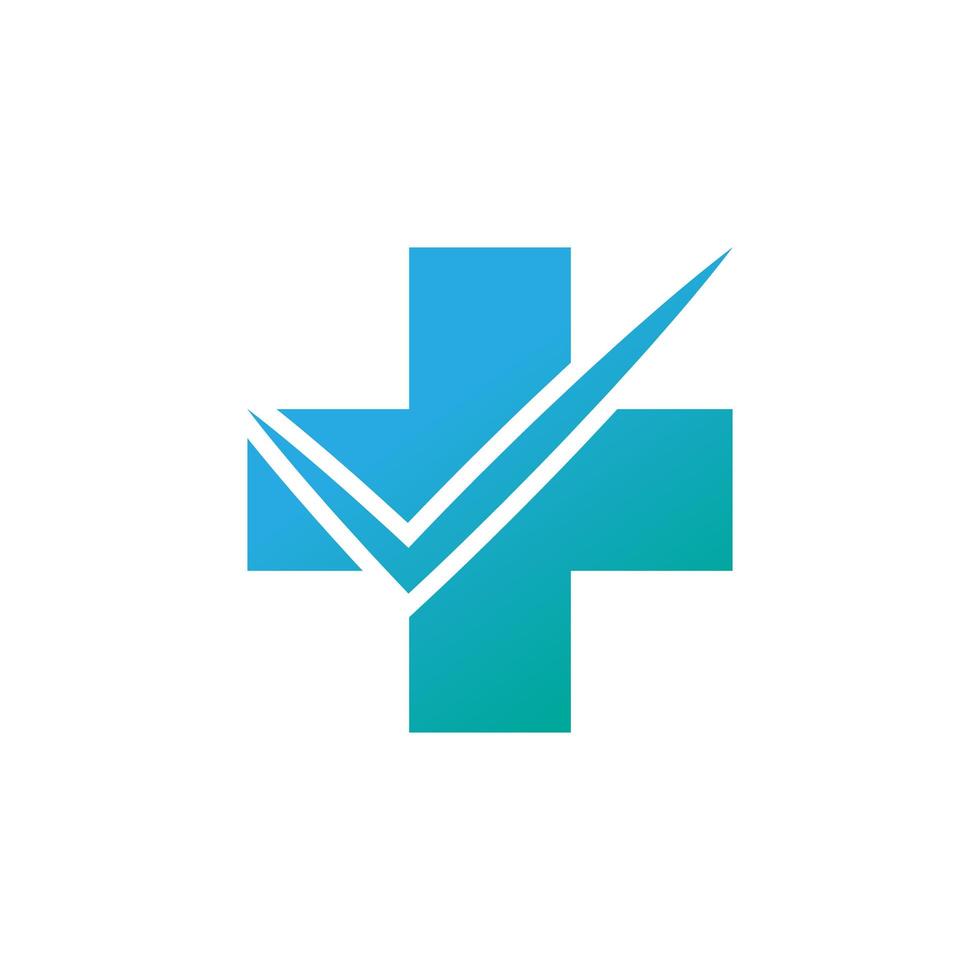logo-ontwerp voor medische gezondheidscontrole vector