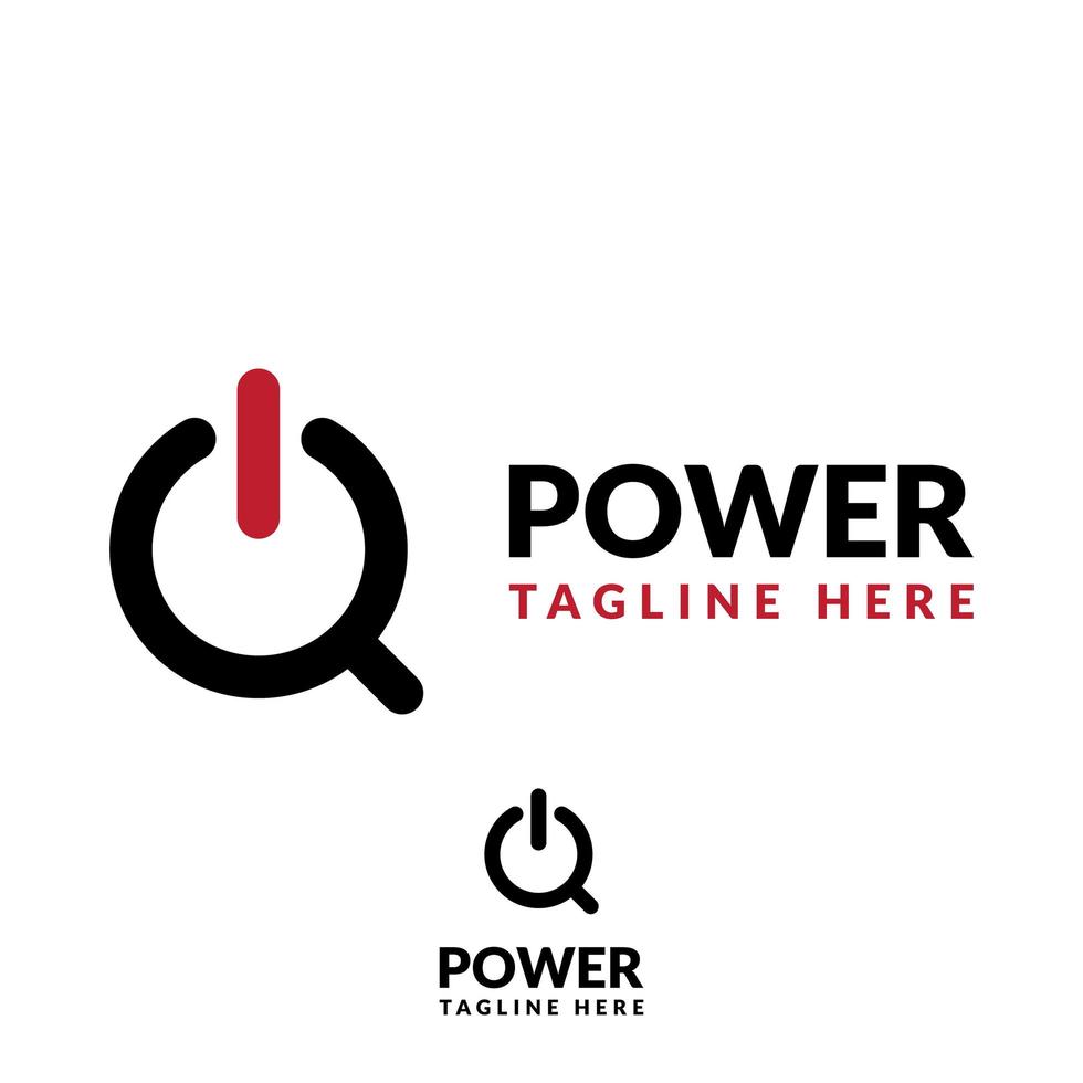 letter q power logo-ontwerp vector