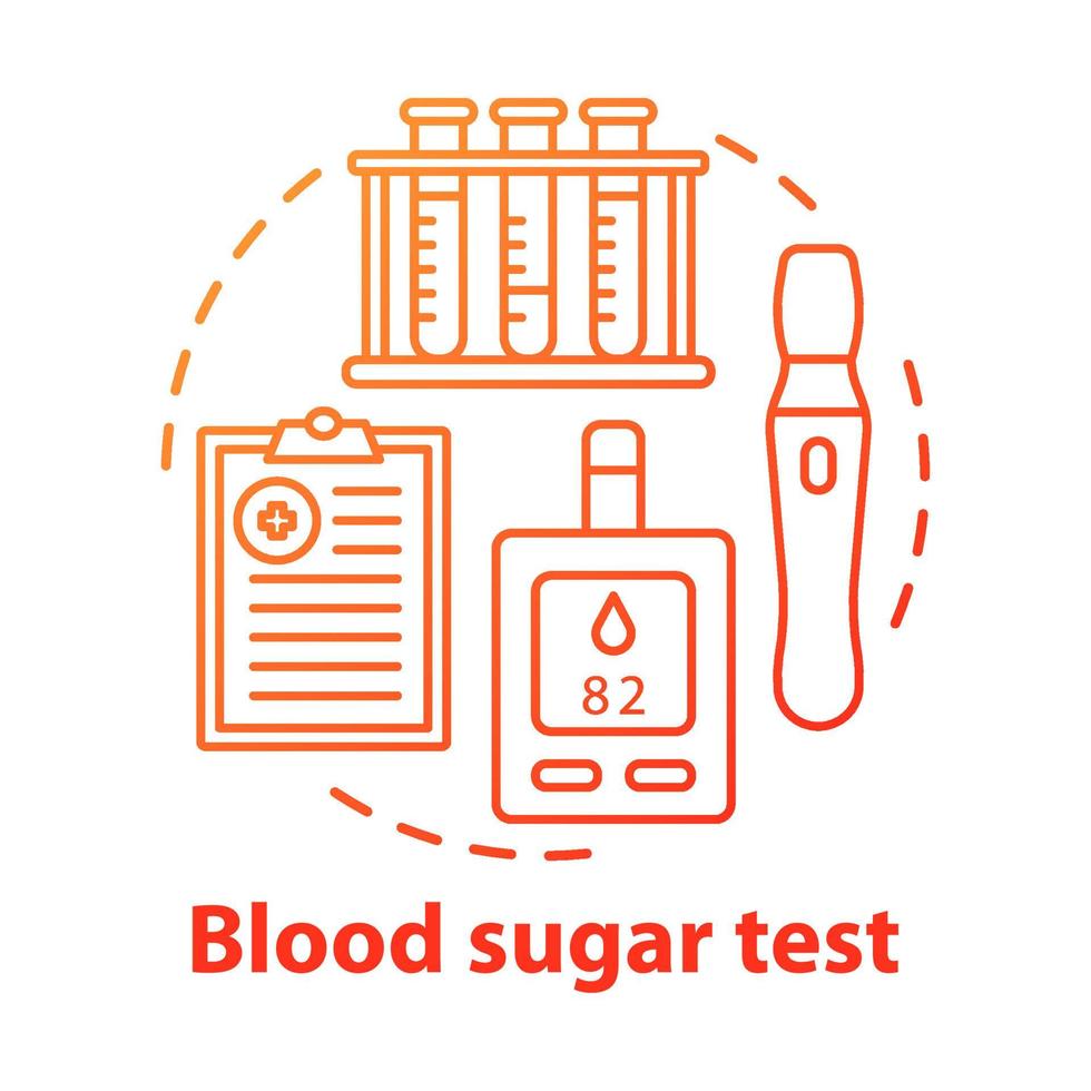 bloedsuiker testen apparaten concept icoon. controlerende glucose niveau idee dunne lijn illustratie. apparatuur, glucometer voor diabetespatiënten. vector geïsoleerde overzichtstekening. bewerkbare..