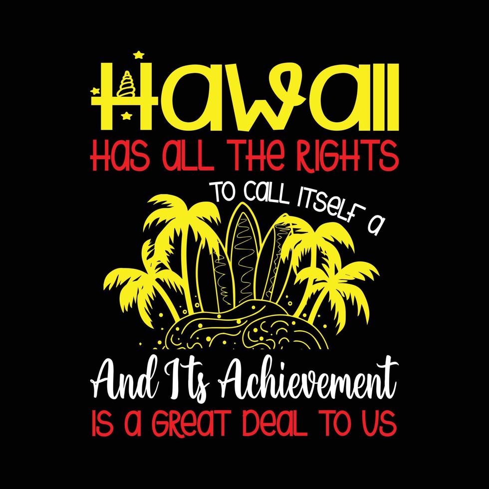 hawaii 1959. hawaii statehood dag t-shirt ontwerp. Hawaï overhemd vector. vector