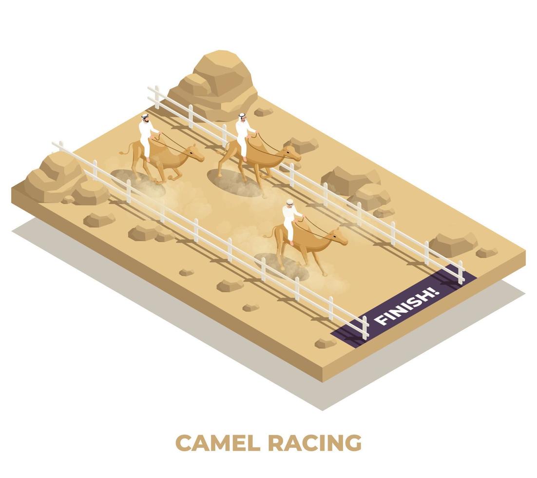 moslim kameelrace samenstelling vector