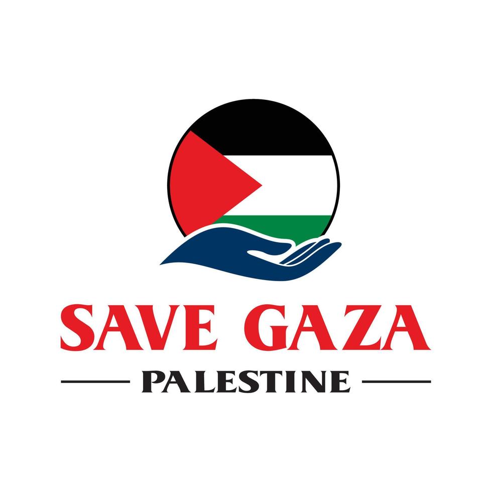 red palestina-logo, gratis gaza-vector vector